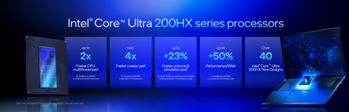 英特尔发布酷睿Ultra 200HX和200H系列 助力AI与创作娱乐全场景体验升级